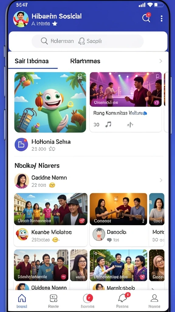 Karakter-karakter dengan desain unik dan menarik.