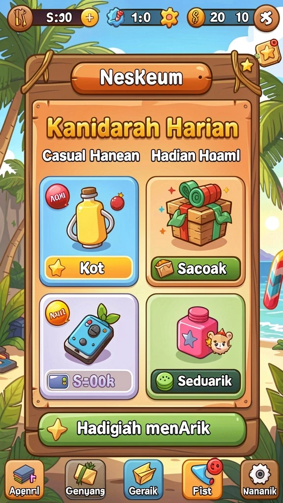 Tampilan antarmuka pengguna yang menarik.