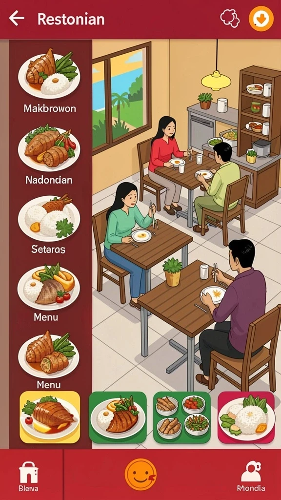 Interaksi sosial antara pemain dalam fitur chat.