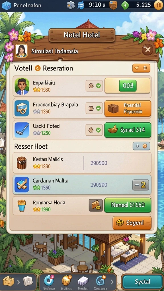 Screenshot menggambarkan leaderboard dengan skor tertinggi.