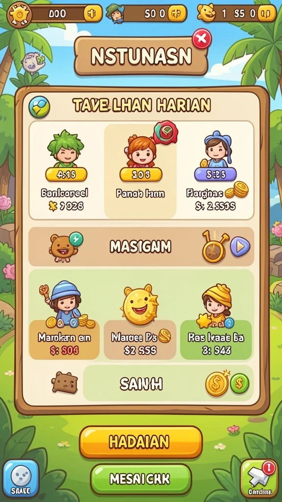 Sistem level yang menantang dan beragam.