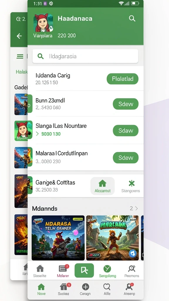 Tampilan antarmuka yang menarik dan user-friendly.