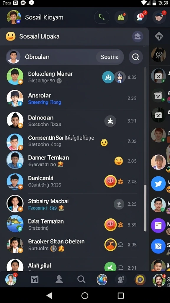 Tampilan antarmuka pengguna yang menarik.