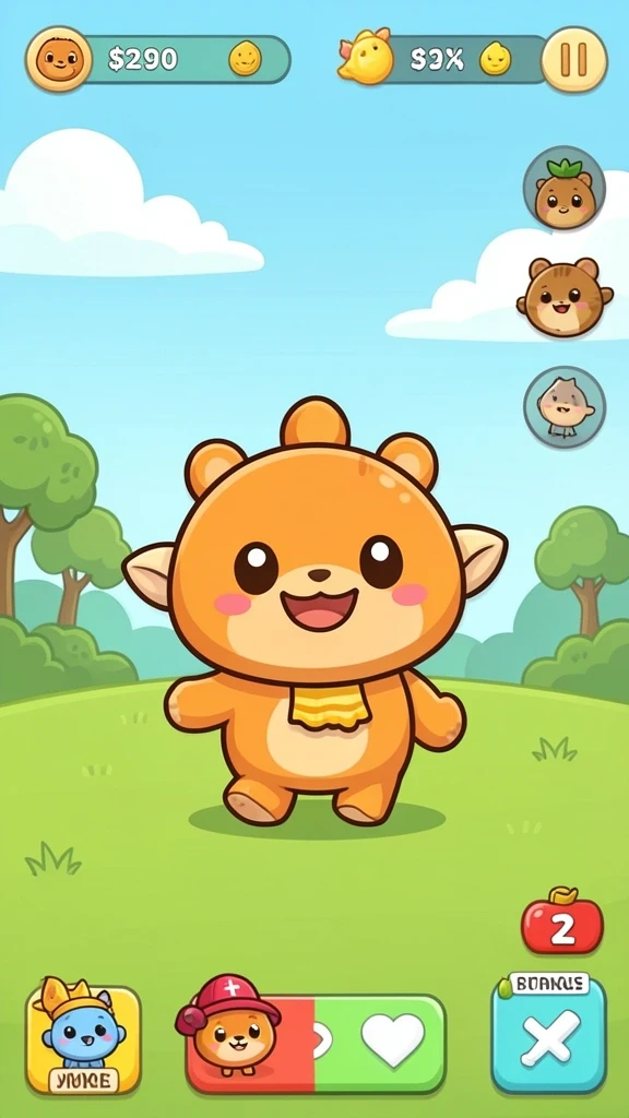 Screenshot menunjukkan pemandangan indah dari dunia fantasi dalam game.