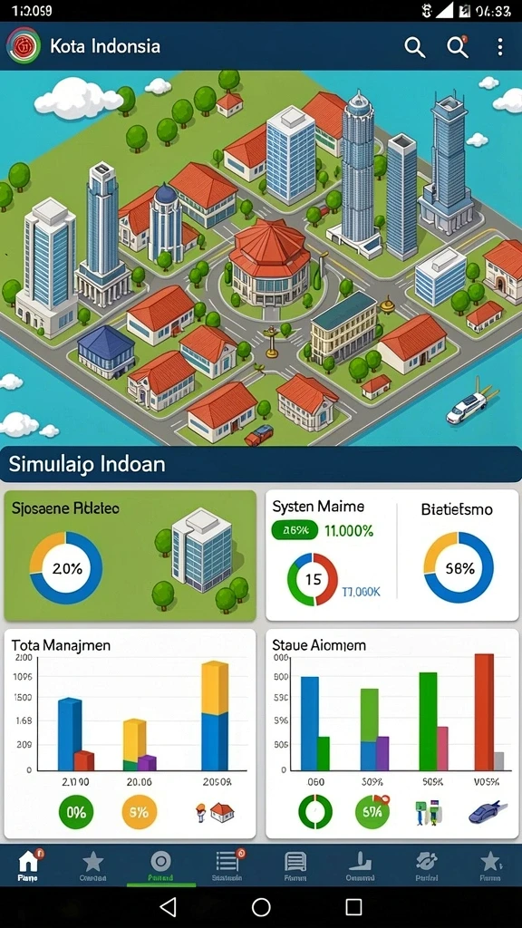 Tampilan awal game yang menawan dan intuitif.