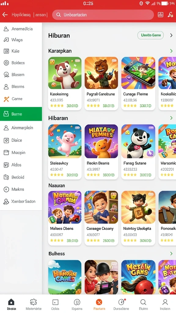Tangkapan layar level baru yang menantang dan seru.