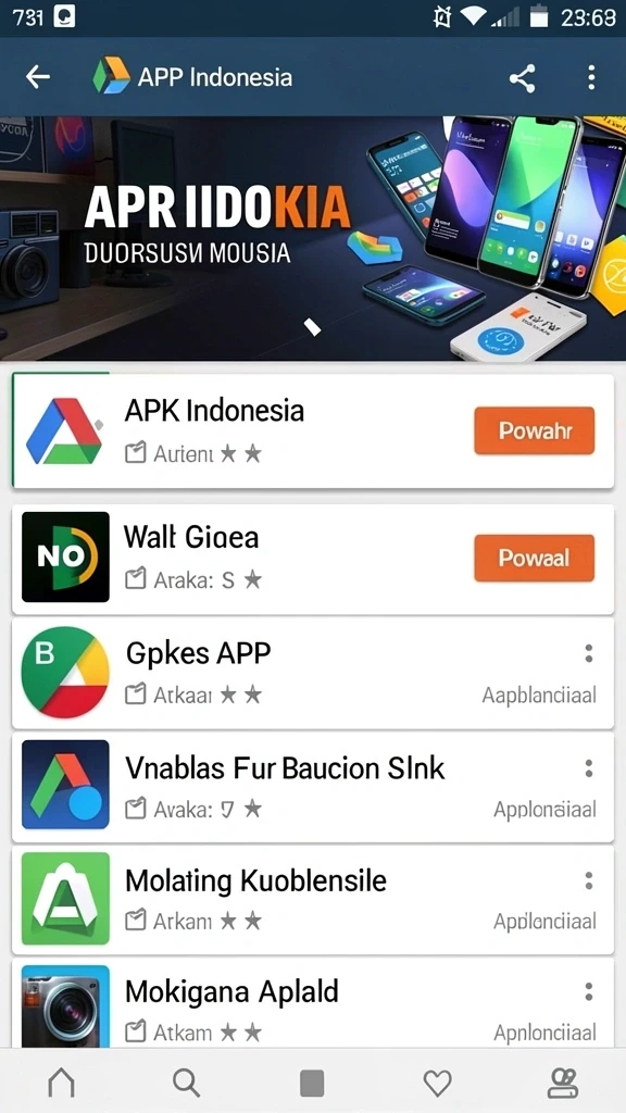 Tampilan menu utama yang menarik dan sederhana.
