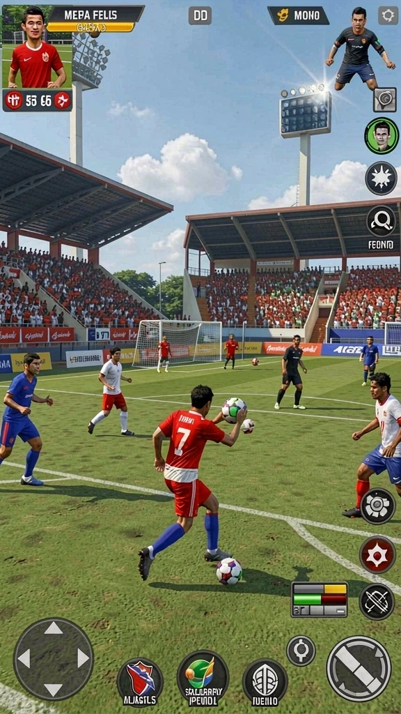Screenshot pertama menunjukkan tampilan grafis yang memukau.