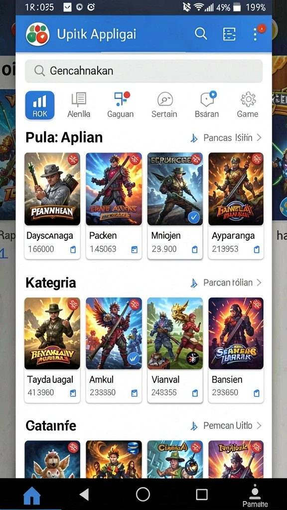 Screenshot kedua memperlihatkan fitur bonus yang menarik.