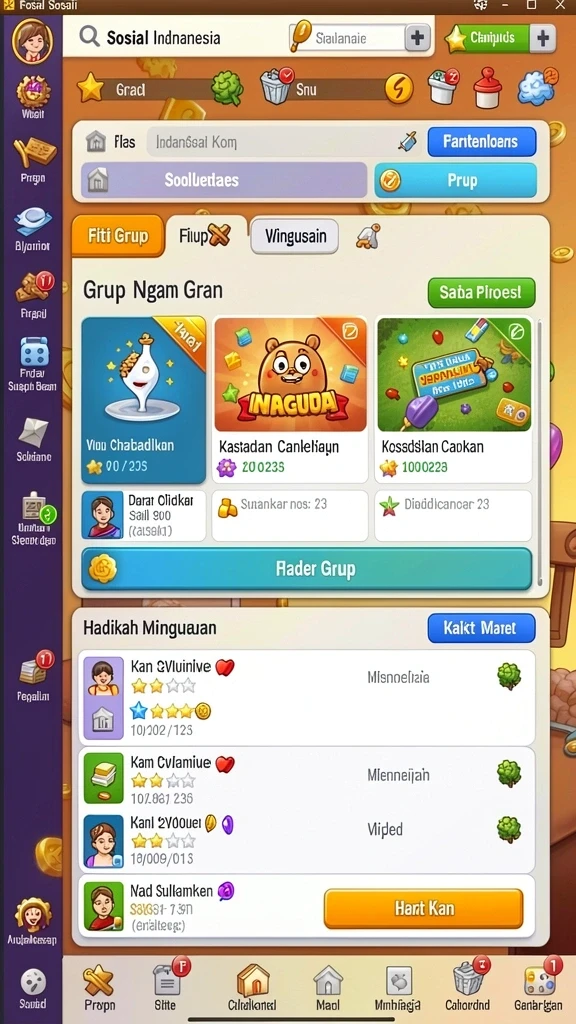 Antarmuka pengguna yang ramah dan menarik.