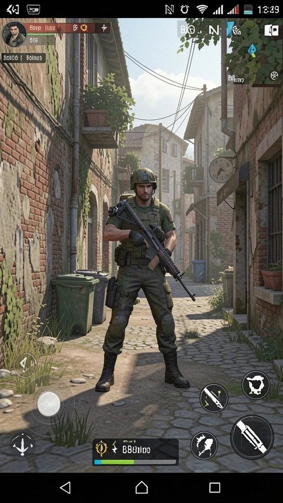 Menu permainan dengan pilihan mode solo dan multiplayer.