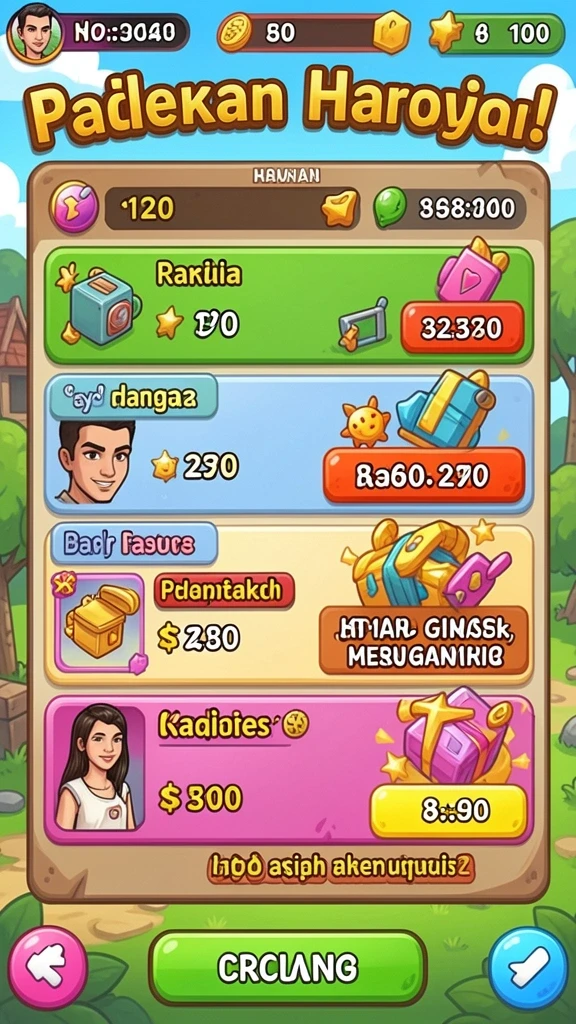 Screenshot menunjukkan salah satu permainan slot yang seru.