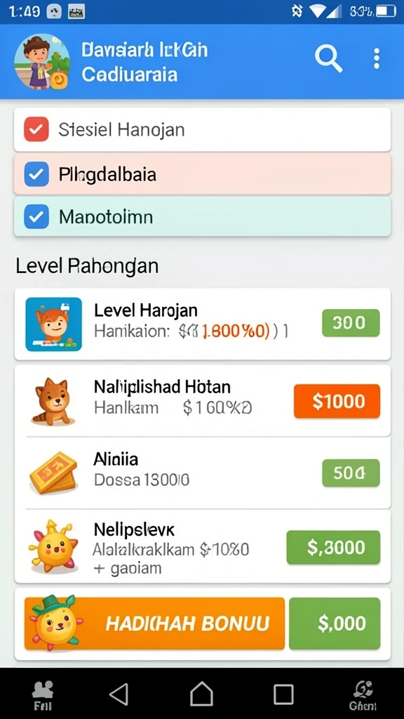 Tampilan antarmuka yang menarik dan user-friendly.