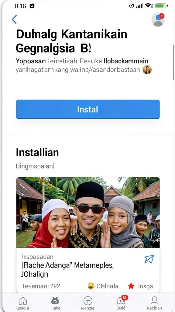 Tampilan halaman utama yang menarik dan mudah dinavigasi.