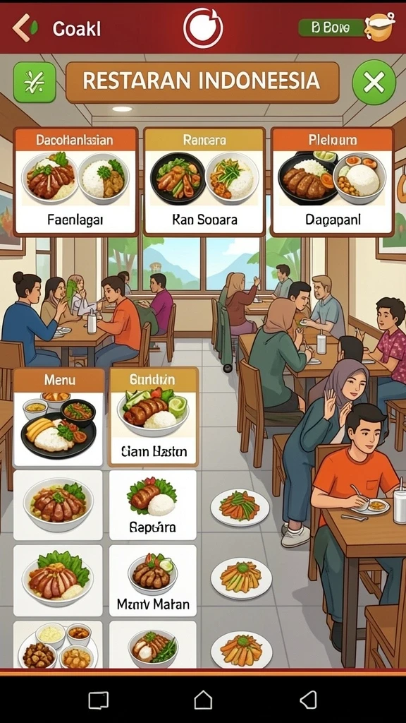 Tampilan antarmuka pengguna yang menarik dan intuitif.