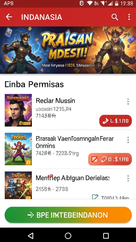 Gameplay yang seru dengan banyak pilihan karakter.
