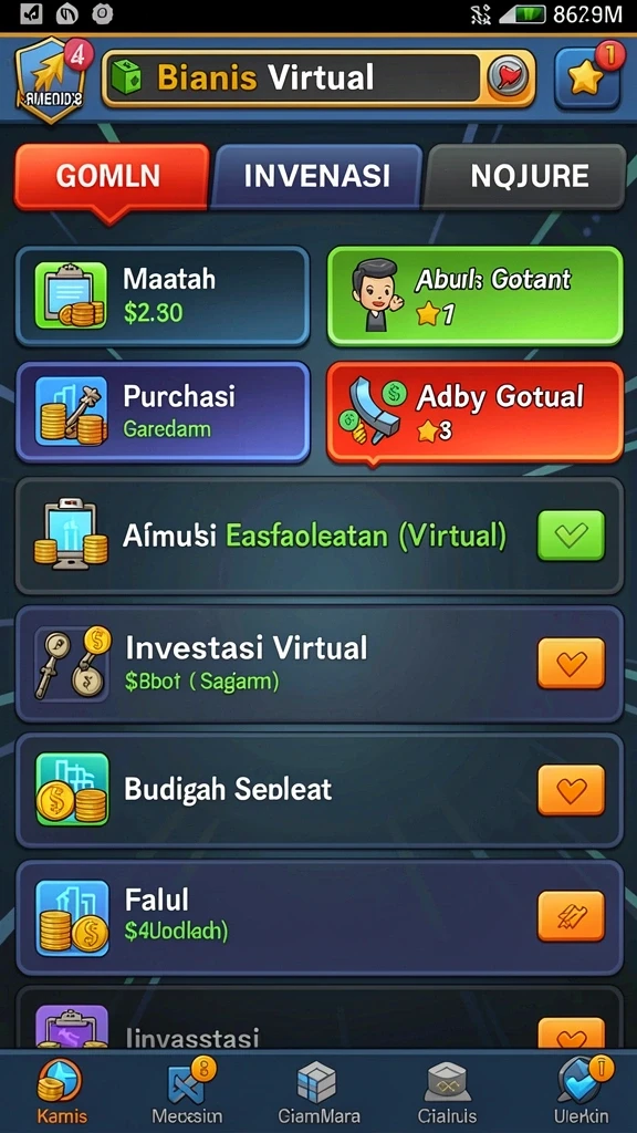 Tampilan awal yang menarik dan penuh warna.