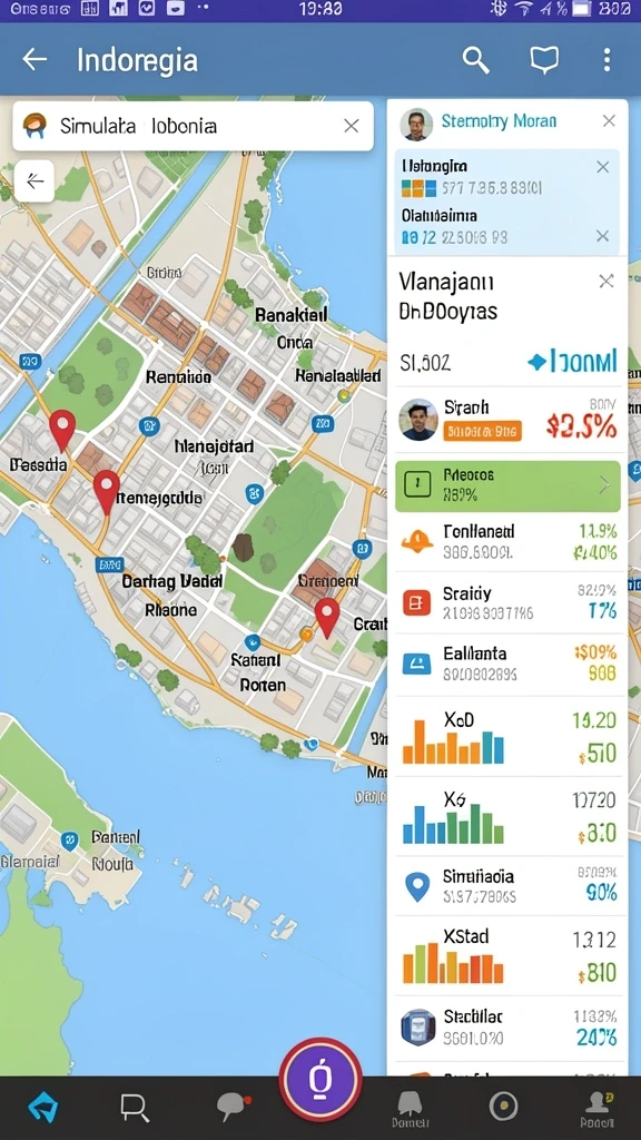 Pemandangan level yang menakjubkan dan dinamis.