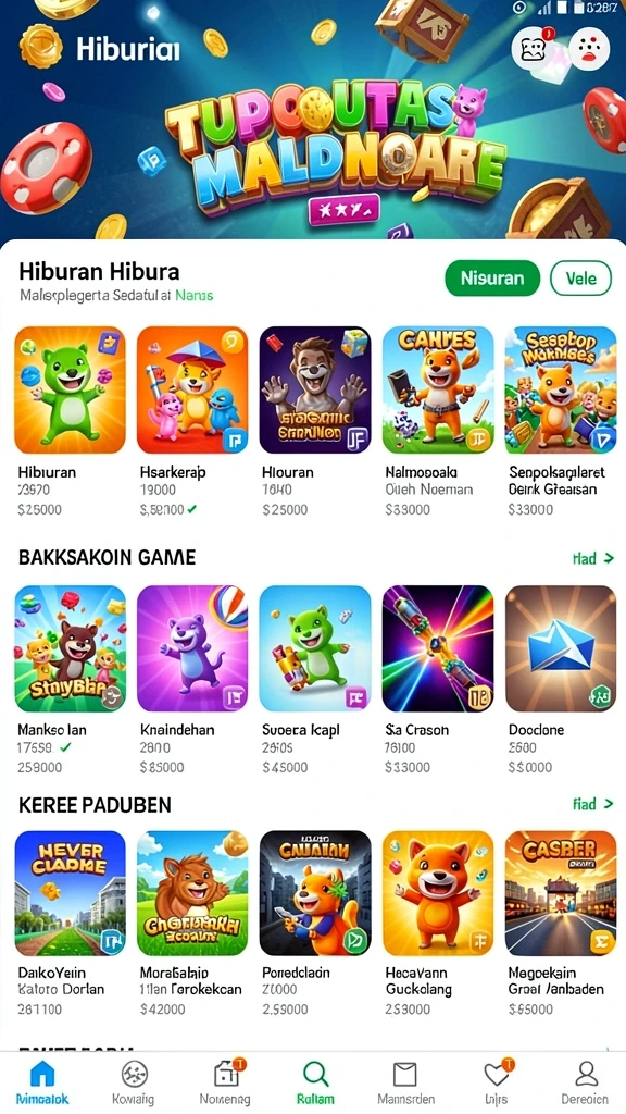 Screenshot komunitas aktif di dalam aplikasi.