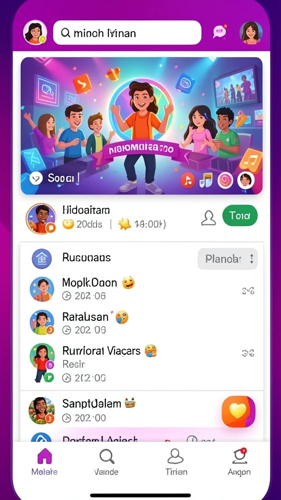 Tampilan antarmuka yang menarik dan modern.