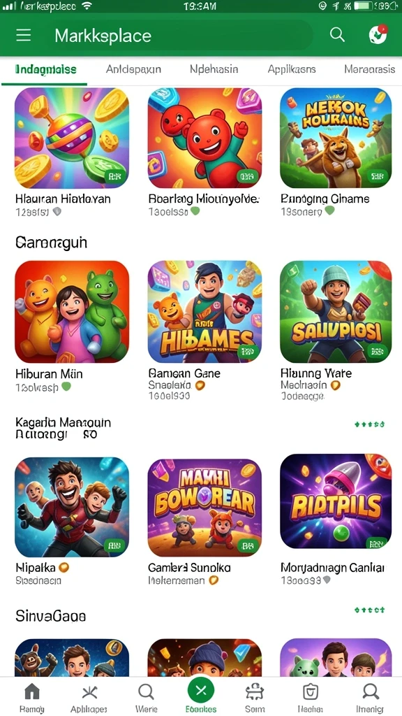 Tampilan antarmuka permainan yang ramah pengguna.