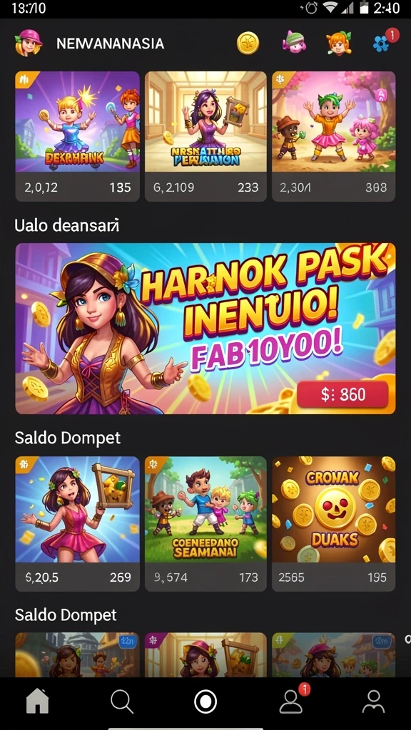 Pengalaman bermain yang seru dan menyenangkan.