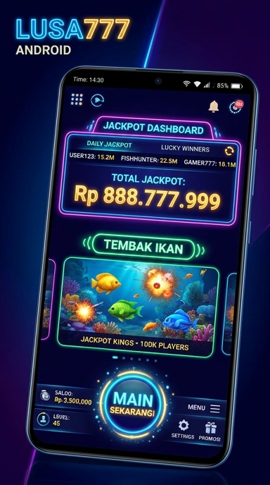 lusa777 — layar beranda